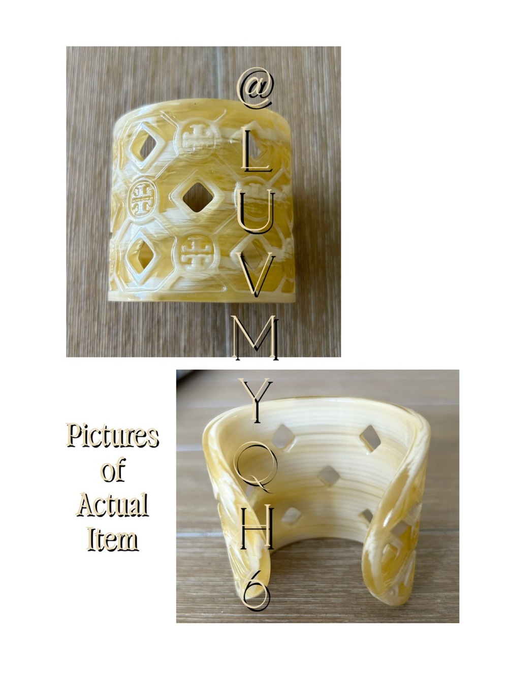 Tory Burch Logo Cuff Bracelet - Picture 2 of 4